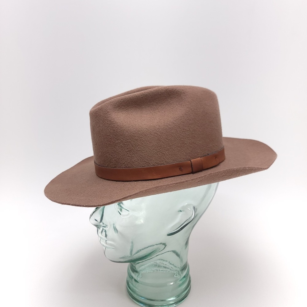 Vintage Expres BEE HAT CO. Brown Wool Felt Western Cowboy Hat Size Medium‎ 7 1/8